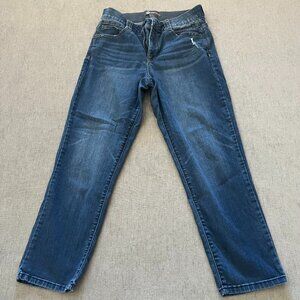 Democracy Ab Technology Jeans Women 10 Blue Mid Rise Straight Stretch Casual